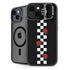 Rose Checkerboard iPhone 15 Kickstand Case